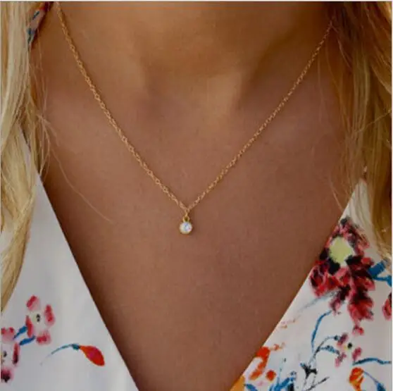 Aihua Hohe Qualität Schlüsselbein Kette Schmuck Gold Silber Farbe Vogel Taube Herzen Sterne Choker Halsketten für Frauen Täglichen Collares – Detail 4
