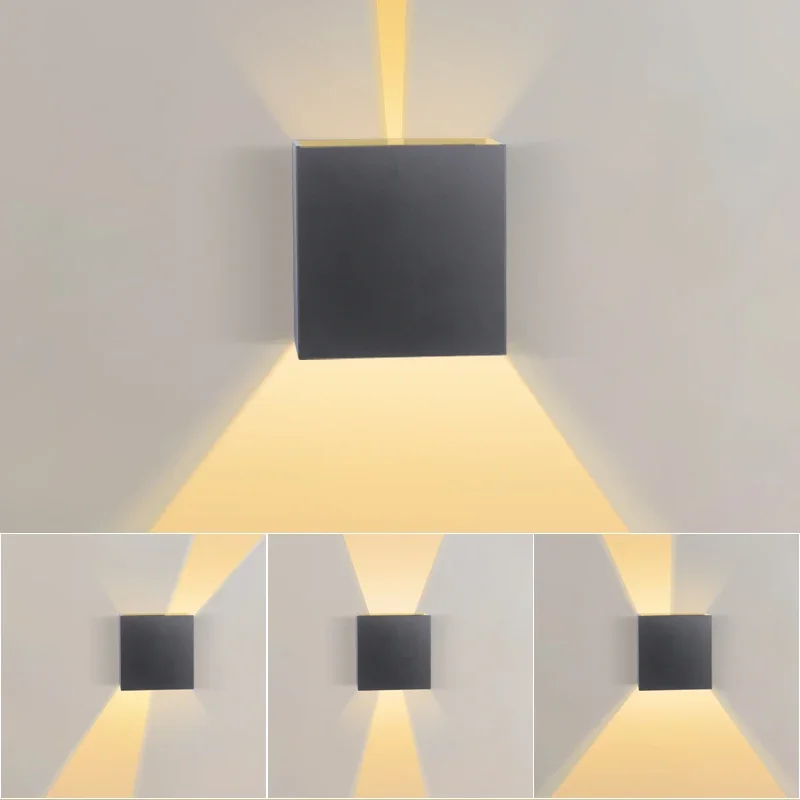 Indoor LED Wall Lamp Adjustable Surface Mounted Cube Sconce Bedroom Decor Lighting Indoor Bedside Lamp Home Decor