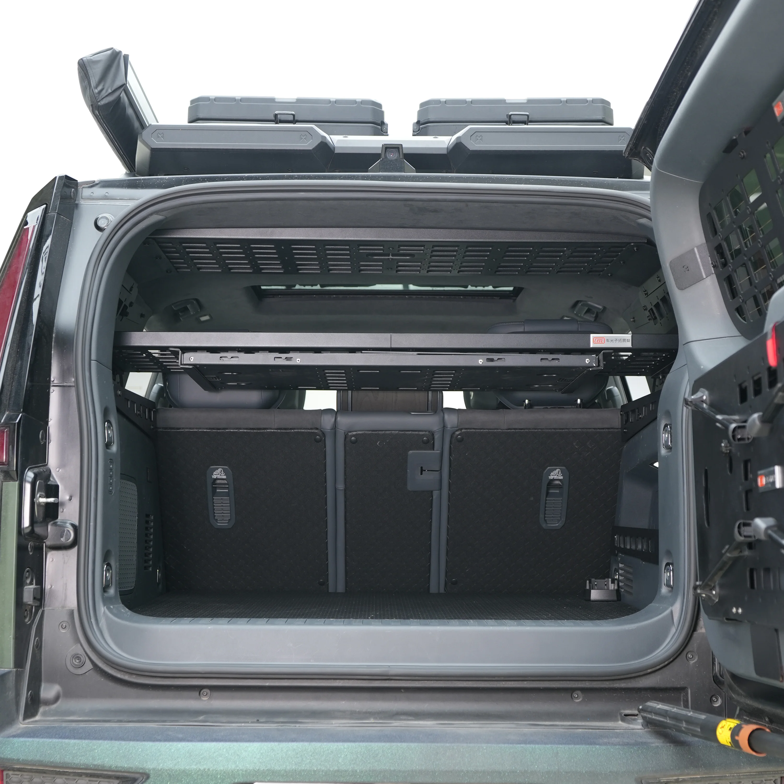 For Dongfeng M-Hero I M917 2024-2026 MOLLE Panel Storage Rear Trunk Side Window Roof Center Modular Debris Rack Car Accessories
