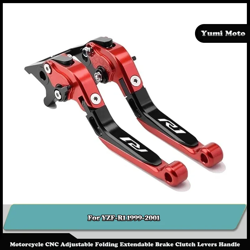 

Motorcycle Folding Adjustable Brake Clutch Levers Handlebar For YAMAHA YZF R1 YZF-R1 1999-2001