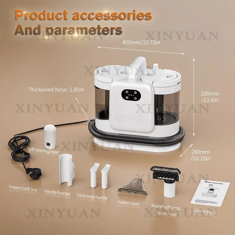 Carpet & Spot Cleaner – Portable Wet/Dry Vacuum for Household Home Fabrics, Sofa & Curtain