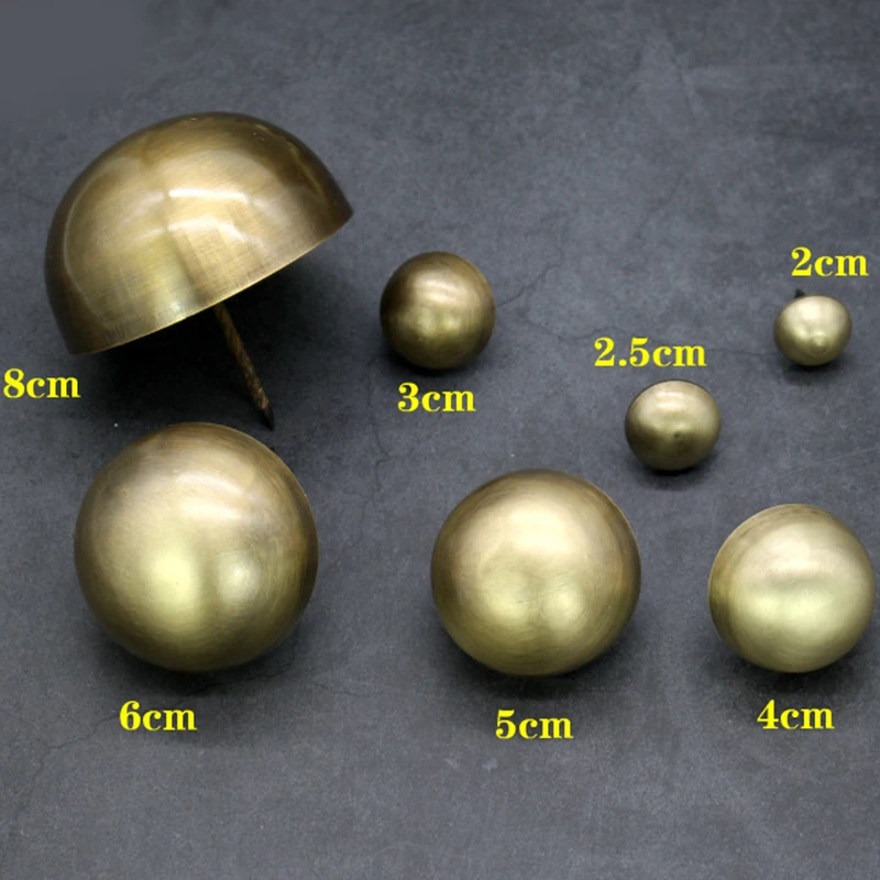 Vintage Brass Nails Upholstery Tacks Antique Rustic Clavos Decorative Door Studs for Wood Box Farm Barn Door Furniture
