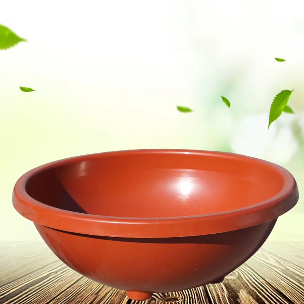 2Pcs Plastic Flower Pot Thickened Resin Hanging Garden Basket Drainage Holes Anti-Skid Stable Stand Suitable for Chlorophytum