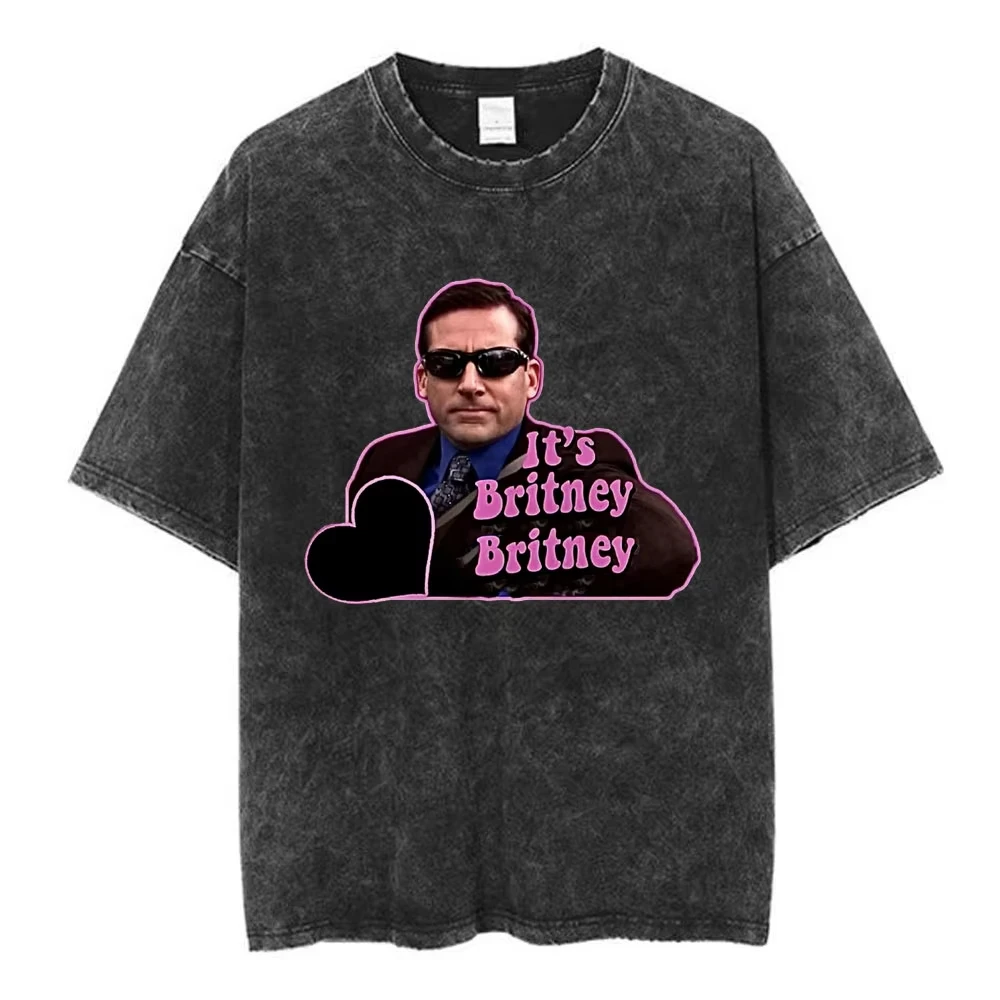 

Футболка мужская с принтом «Джим Халперт» и «Дуайт Шрют» из сериала «Канцелярский командал» (The Office), в стиле Michael Scott Homage, с эффектом потертости, уличная одежда