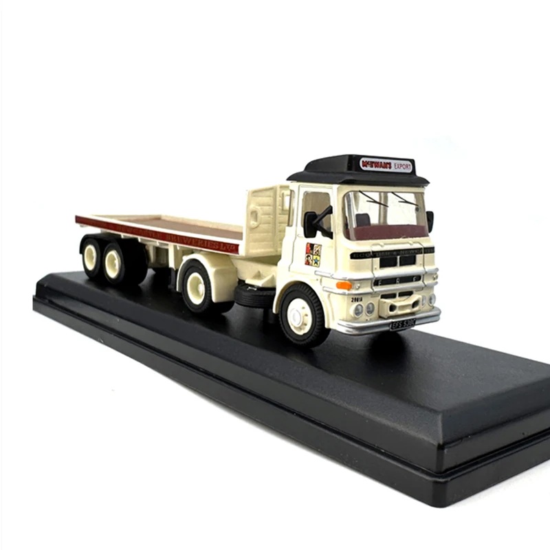 

OXFORD 1:76 Scale Diecast Alloy LV Flatbed Trailer Transport Truck Toys Cars Model Classics Adult Souvenir Gifts Static Display
