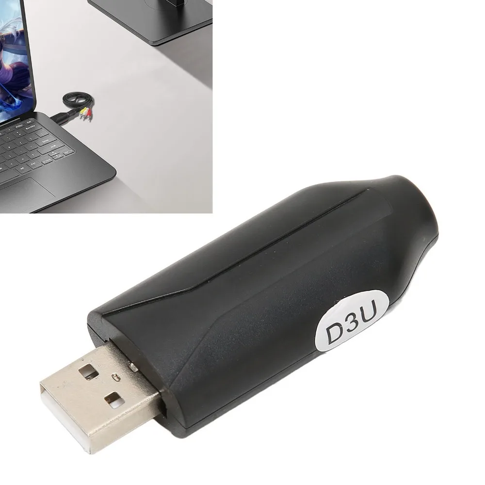 Multifunctional RCA Video Capture Adapter USB Interface Plug and Play USB To AV Converter Analog Video Capture Card for Windows