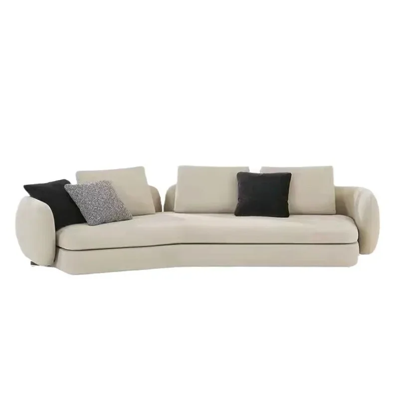

room furniture straight row corner combination special-shaped lamb wool size apartment teddy velvet fabric sofa