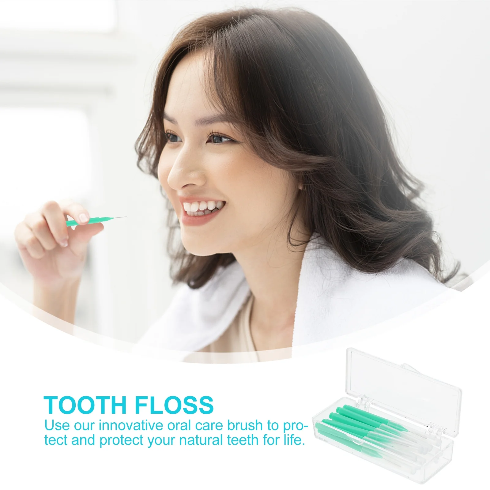 10 قطع من منظفات الأسنان المحمولة سهلة الحمل، هدية مثالية لصحة الأسنان، فرشاة أسنان بين الأسنان #3
