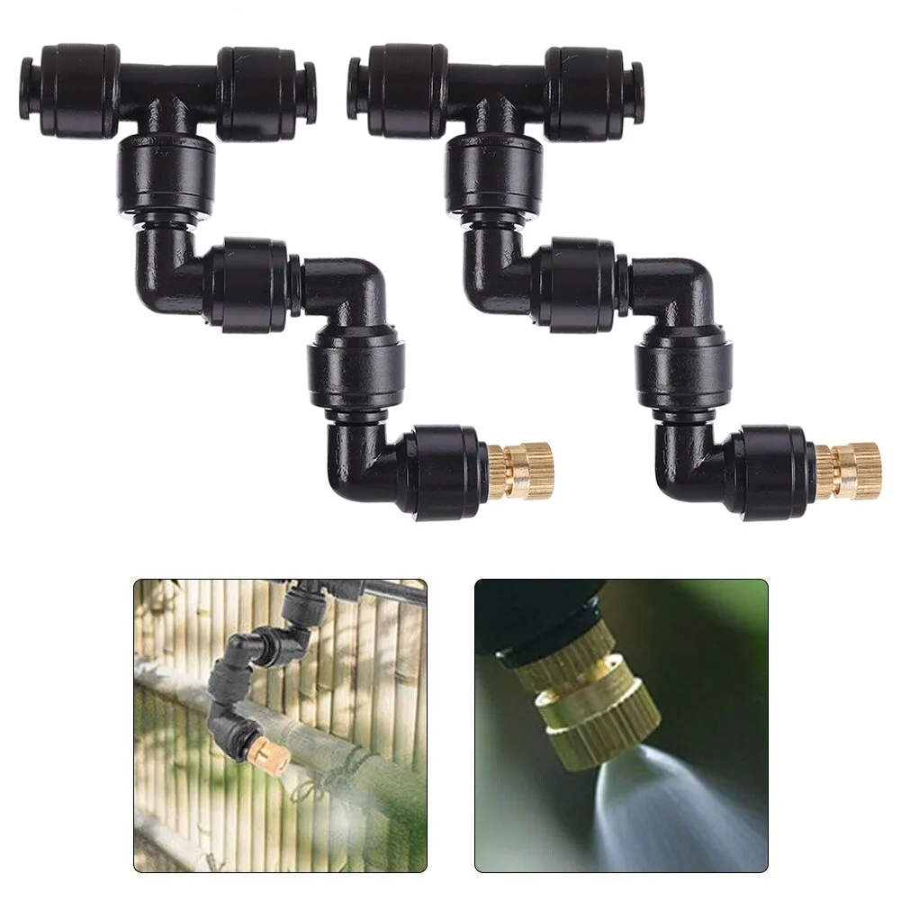 2PCS Reptile Atomizing Nozzles For Rainforest Water Tanks And Pets Timing Spray System Kit Irrigation Sprayer Humidifier