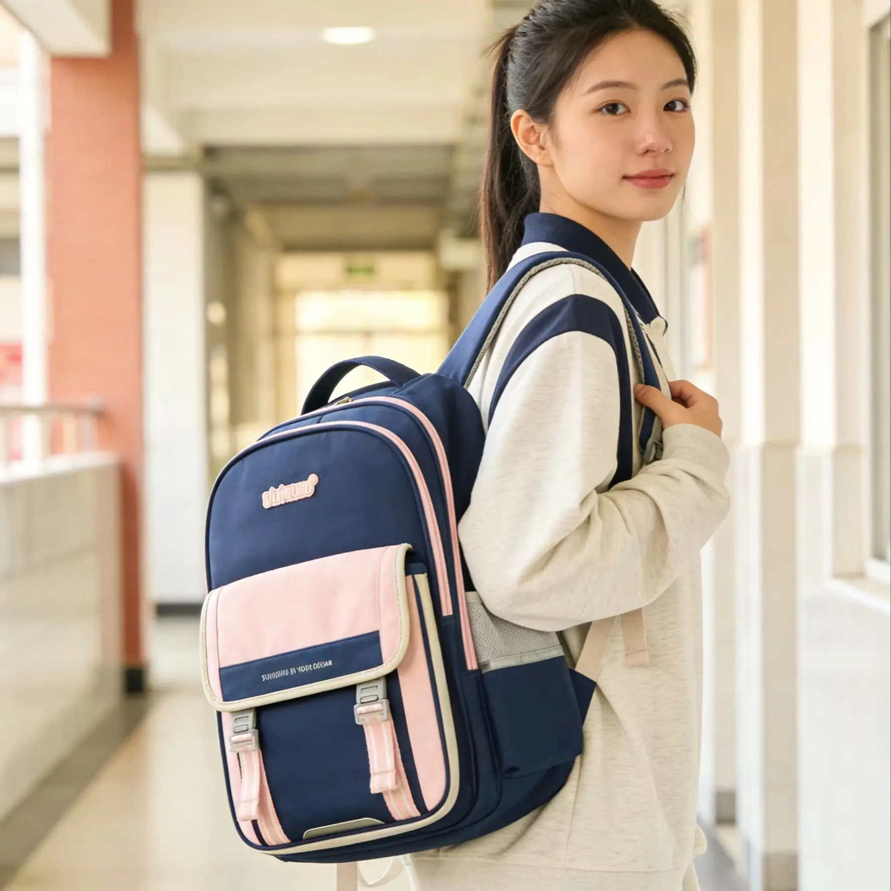 حقيبة ظهر UIUIKUMO للأطفال مع حماية للعمود الفقري وخفيفة الوزن وسعة كبيرة للمدرسة والسفر في الهواء الطلق #1