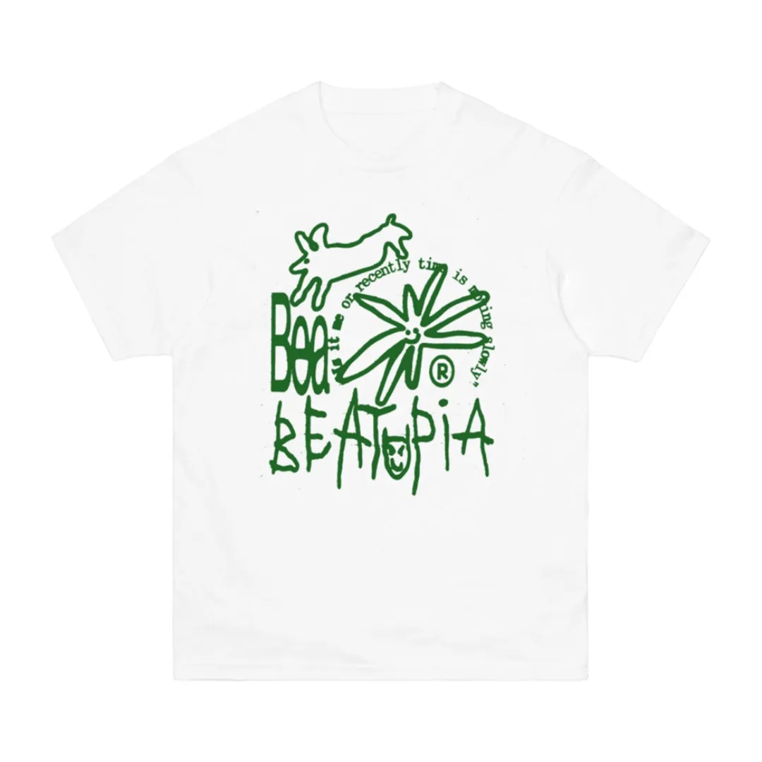 Y2k Beabadoobee's American Casual Cotton T-shirt with Short Sleeves Featuring A Dreamy Female Voice