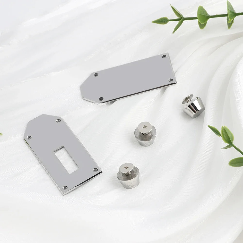 1/3/5Sets Big size High-Grade Solid stainless steel Lock Set For Classic Luxury Bags Padlock with Keys Replacement Accessories