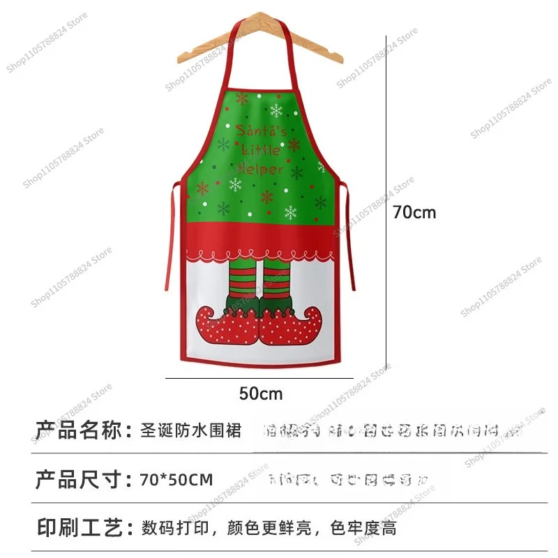 For Christmas New Apron Grinch Santa Home Kitchen Apron Christmas Dress Up Supplies