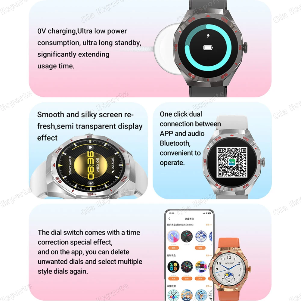 New Fashion Smart Watch 2025 Bluetooth Calls Man Woman Heart Rate Health Monitoring Sports Waterproof Smartwatch for Android IOS