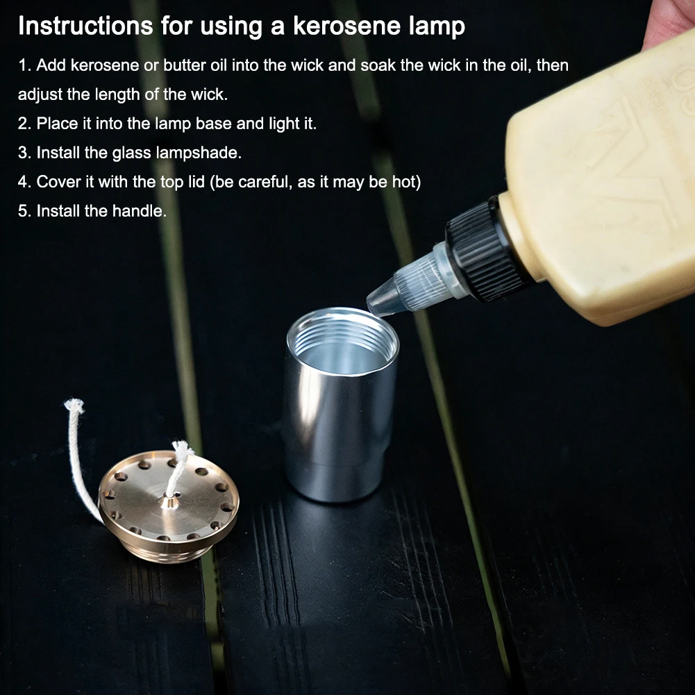 2-In-1 Copper GZ Brass Lampshade Golden Hanging Lantern Case Lamp for GZ BD Vintage Camping Light Mine Light Retro