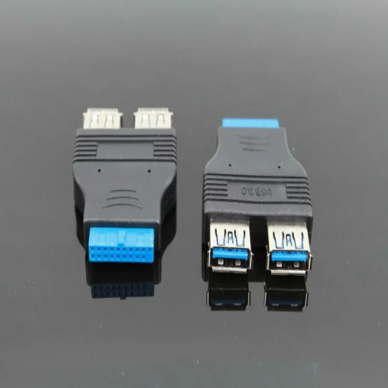 

2-портовый адаптер USB 3.0 A «мама» на 20-контактный разъем «мама», совместимость с USB 3.0, частота передачи данных 4,8 Гбит/с