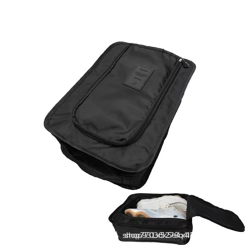 Portable folding small shoe bag travel storage bag shoe storage bag multi-functional outdoor portable beach travel shoe bag