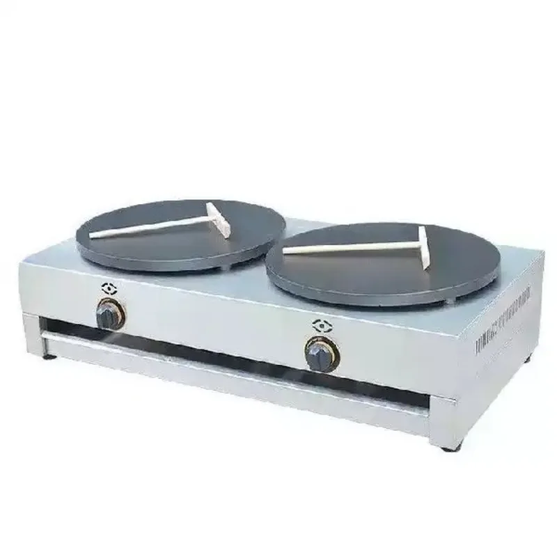 Double Plate Commercial Electric Crepe Maker Catering Cooking Machine