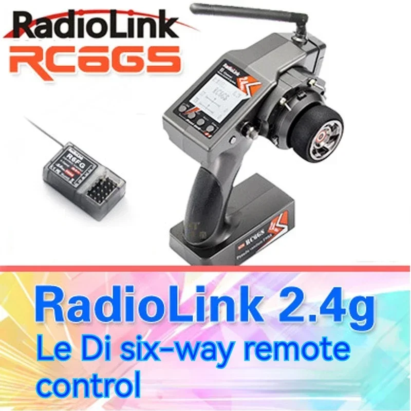 Radiolink RC6GS V2 2.4G 7 Channel Radio Transmitter with R7FG Receiver Gyro Telemetry Included Remote Controller for RC Car Boat