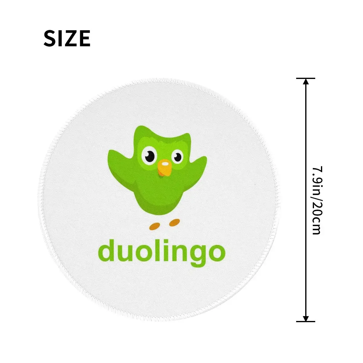 Duolingo Owl Duo Round Mouse Pad Computer Keyboard Mouse Mat Gamer Laptop Desk Mat Office Accessories Table Mats