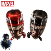 Marvel Venom Latex Balloons Super Hero Theme Foil Ballons Boy Kids Happy Birthday Party Decorations Banner Cake Topper Supplies