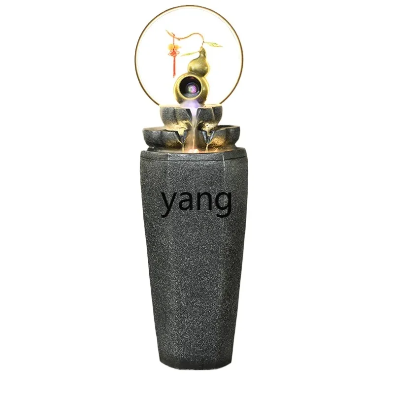 

yjq simple circulating water ornament fountain landscape feng shui ball entrance office decoration humidifier