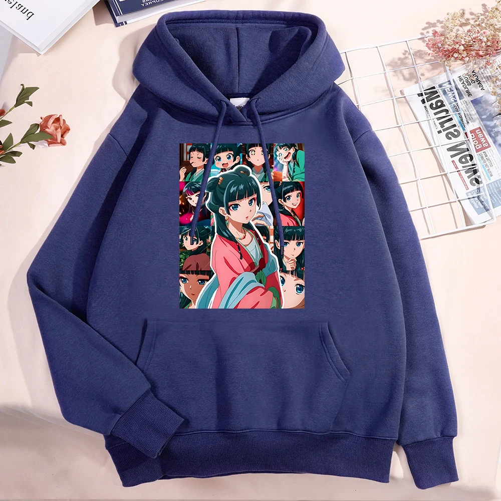 New Fashion Women Men Hoodies Anime The Apothecary Diaries Maomao Print Hooded Sweatshirt Autumn Leisure Sports Pullover