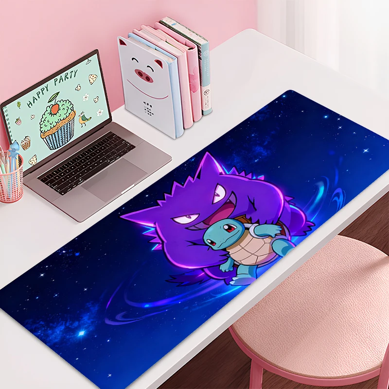 Mouse pad P-Pikachus anime new professional eSports game players Speed Lock Edge Rubber Game Desk Mousepad Keyboard Mat