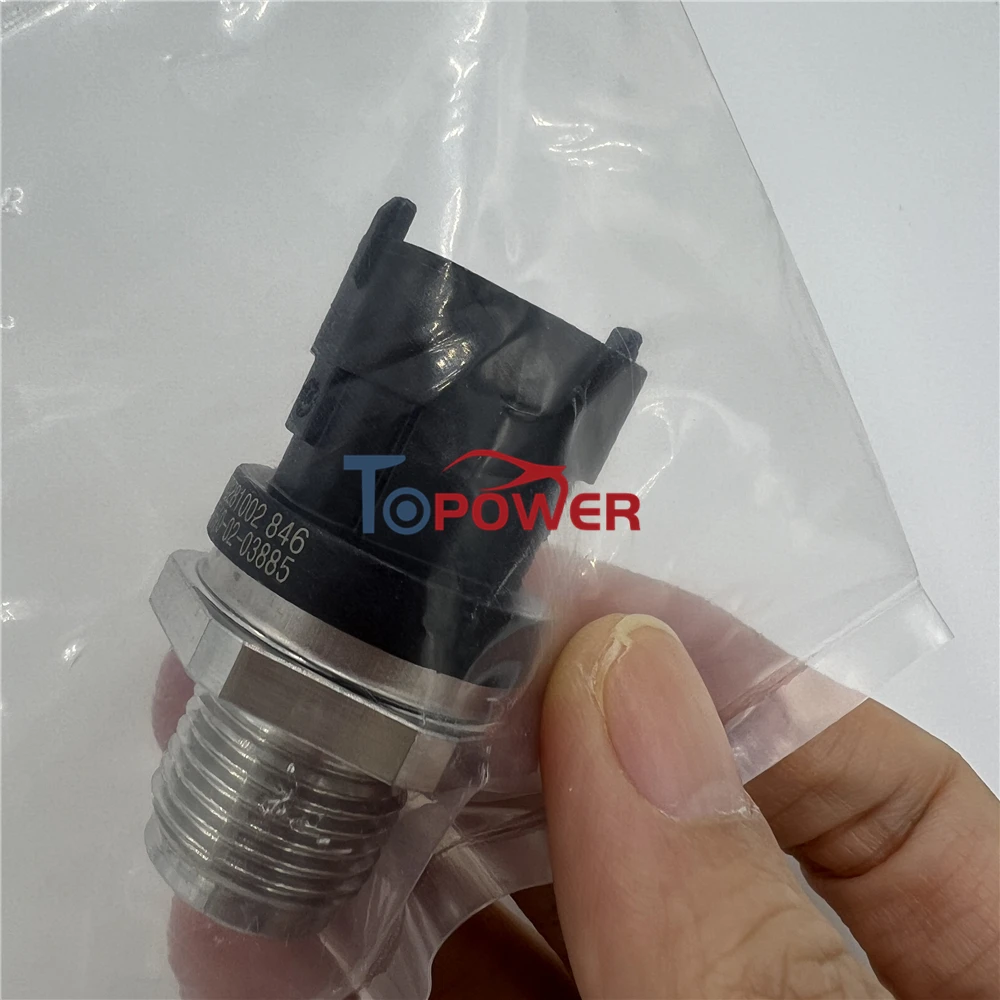 Fuel Rail Pressure Sensor OEM 0281002846 503622808 504053982 For Fordd Ivecoo Eurocargo 140 Constellation