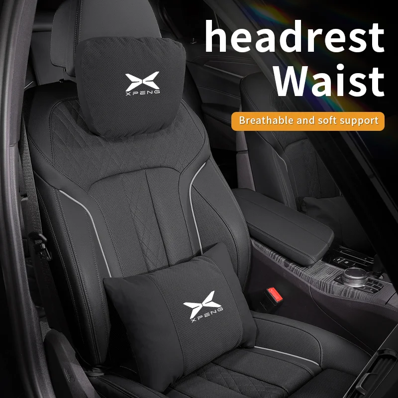 

Xpeng Xiao Peng P5 P7 g3 g6 G9 X9 N5 F57 h93 Beta Xar Car Headrest Neck Support Seat lumbar Cushion Breathable Soft Neck pillow
