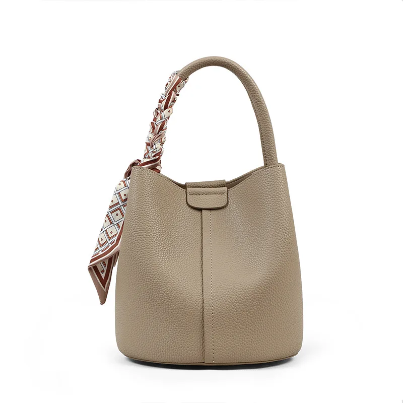 SEMALAYA Women's bag all new bag Women's bag crossbody bag 2024 light luxury high-grade leather hand Bucket bag