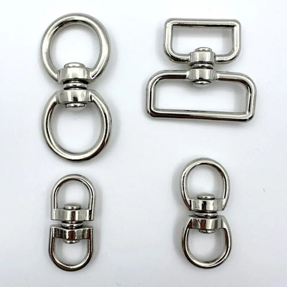 3pcs Eight-Character Rotating Buckle Ring Silver Metal DIY Jewelry Pendant Anti-Knotting Connecting Ring DIY Jewelry Accessories