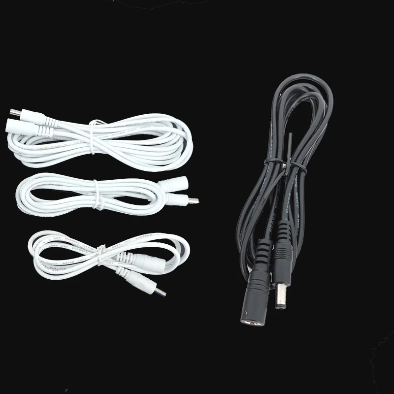 1-5M 10m 20/22AWG white black DC Power Cable 5V 12V Male to Female extend Plug 5.5x2.1mm Power Adapter Extension For Led Strip R