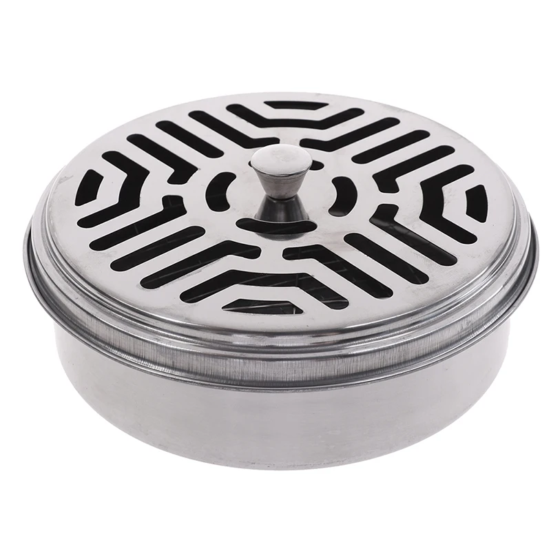 Mosquito Coil Holder Coil Incense Burner with Mesh Stand Camping Garden