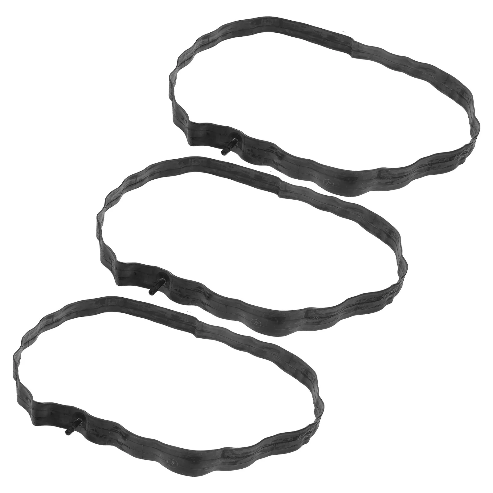 

3 шт. велосипедных камер 26 дюймов, усиленные, резиновые, легкие, для горных и шоссейных велосипедов, всепогодные, высокопроизводительные.