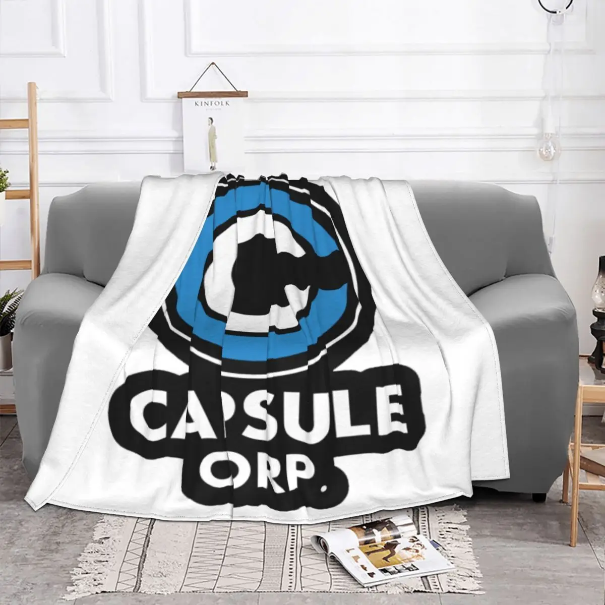 Capsule Corp 395 Bedroom Knee Blanket Blankets & Throws Throw Blanket