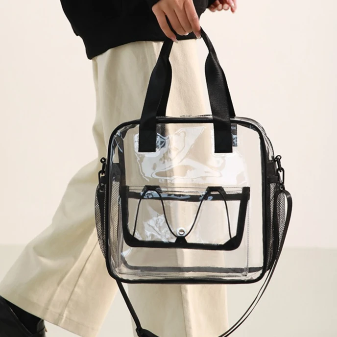 

Transparent PVC Swimming Bag Travel Storage Bag Stadium Concert Portable Vacation Handbag