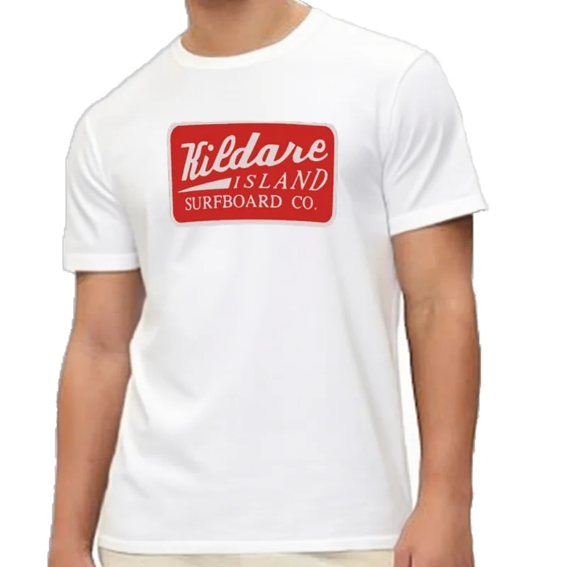 T-shirt de surf KilFantasy Island pour hommes, surdimensionné, blanc, personnalisé, concevez votre propre t-shirt slim f