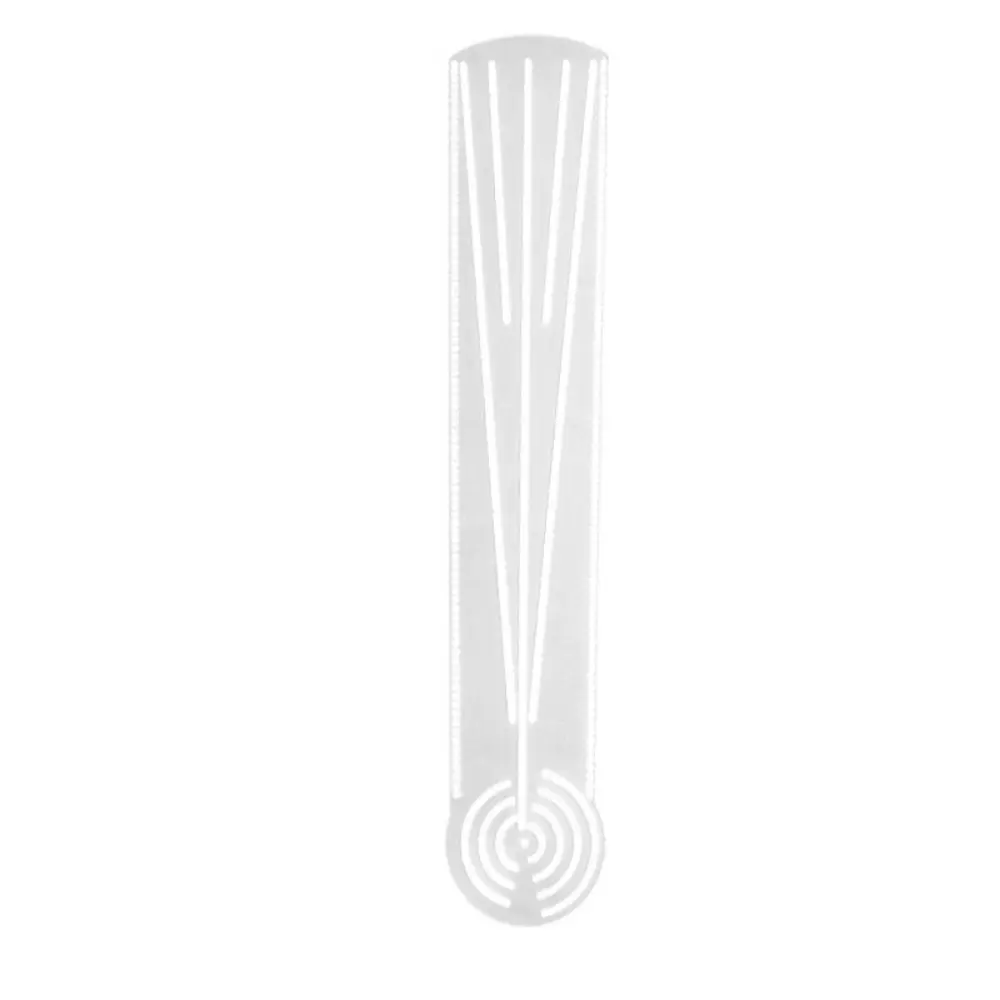Durable Multifunctional Mandala Drawing Template Transparent Reusable Geometry Pattern Ruler Acrylic Drawing Ruler