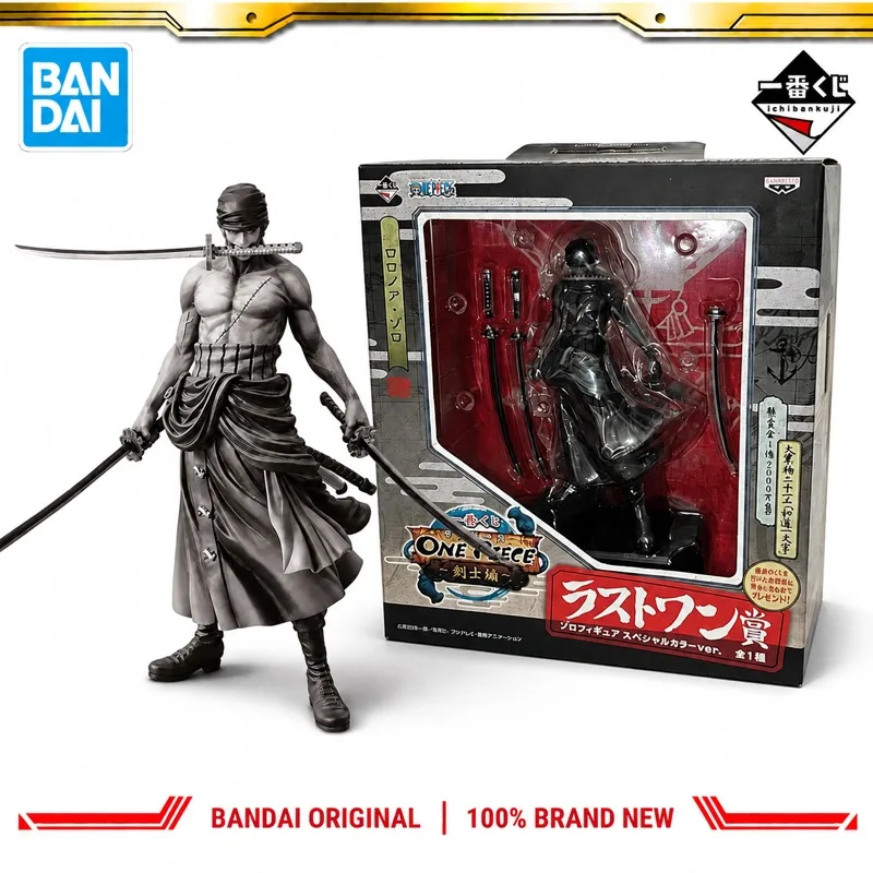 In Stock Bandai Original Ichiban Kuji One Piece Roronoa Zoro Action Figure Model Doll Brand New Boxed Anime Characters Toys