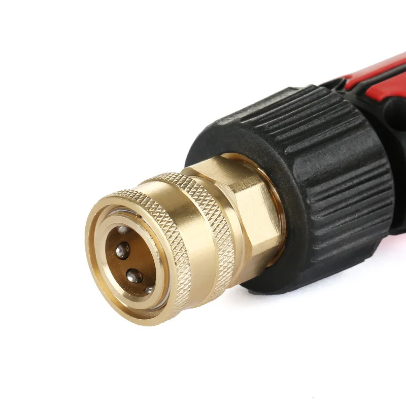 Alta Pressão Washer Copper Connector, Adaptador de Conexão Rápida, Bicos De Lavagem De Carro, M22 Masculino 1/4 \