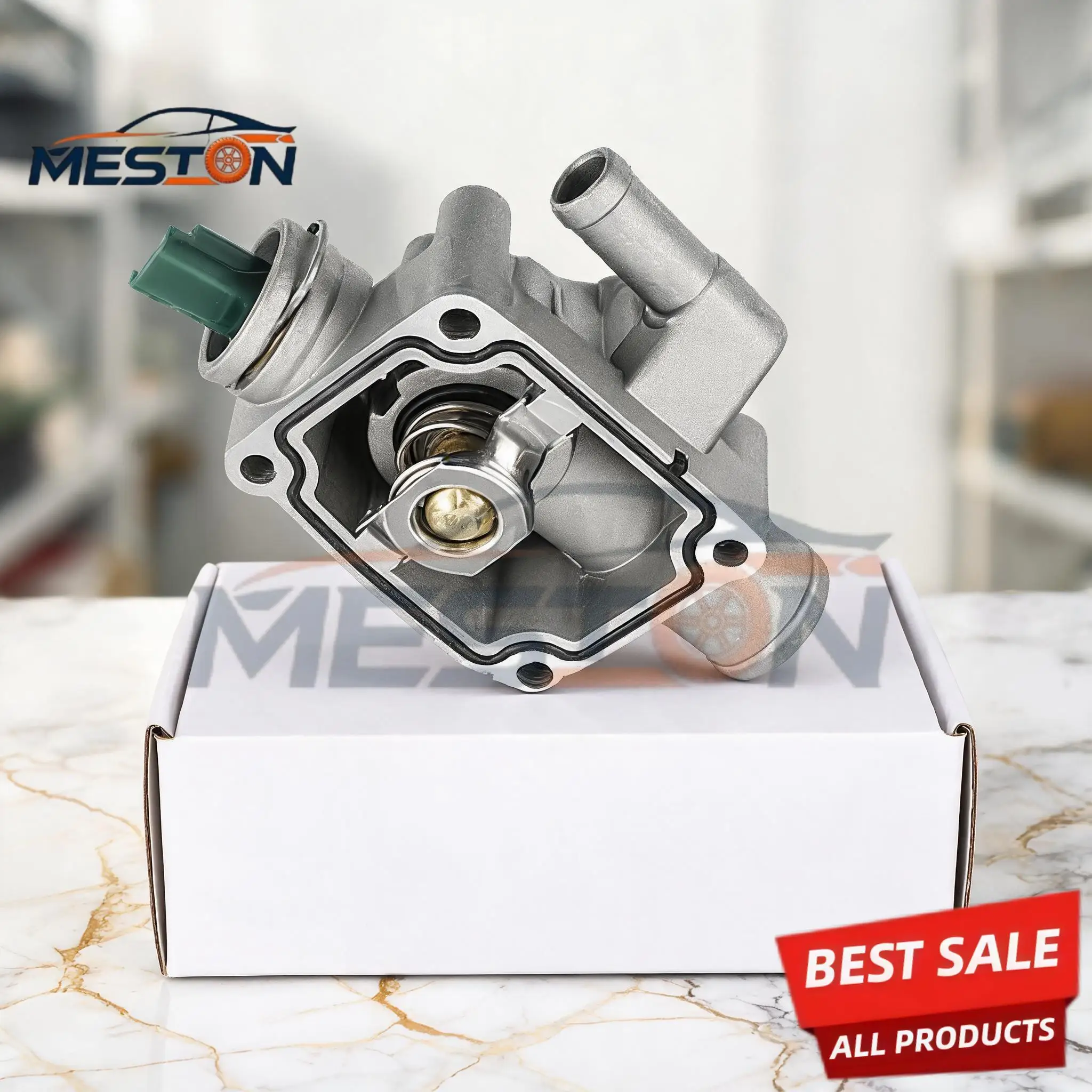 For Citroen/Peugeot 1336Z0 1336.Z0 Engine Coolant Thermostat with Housing for C2/C3/C4/Partner/206-308/1007