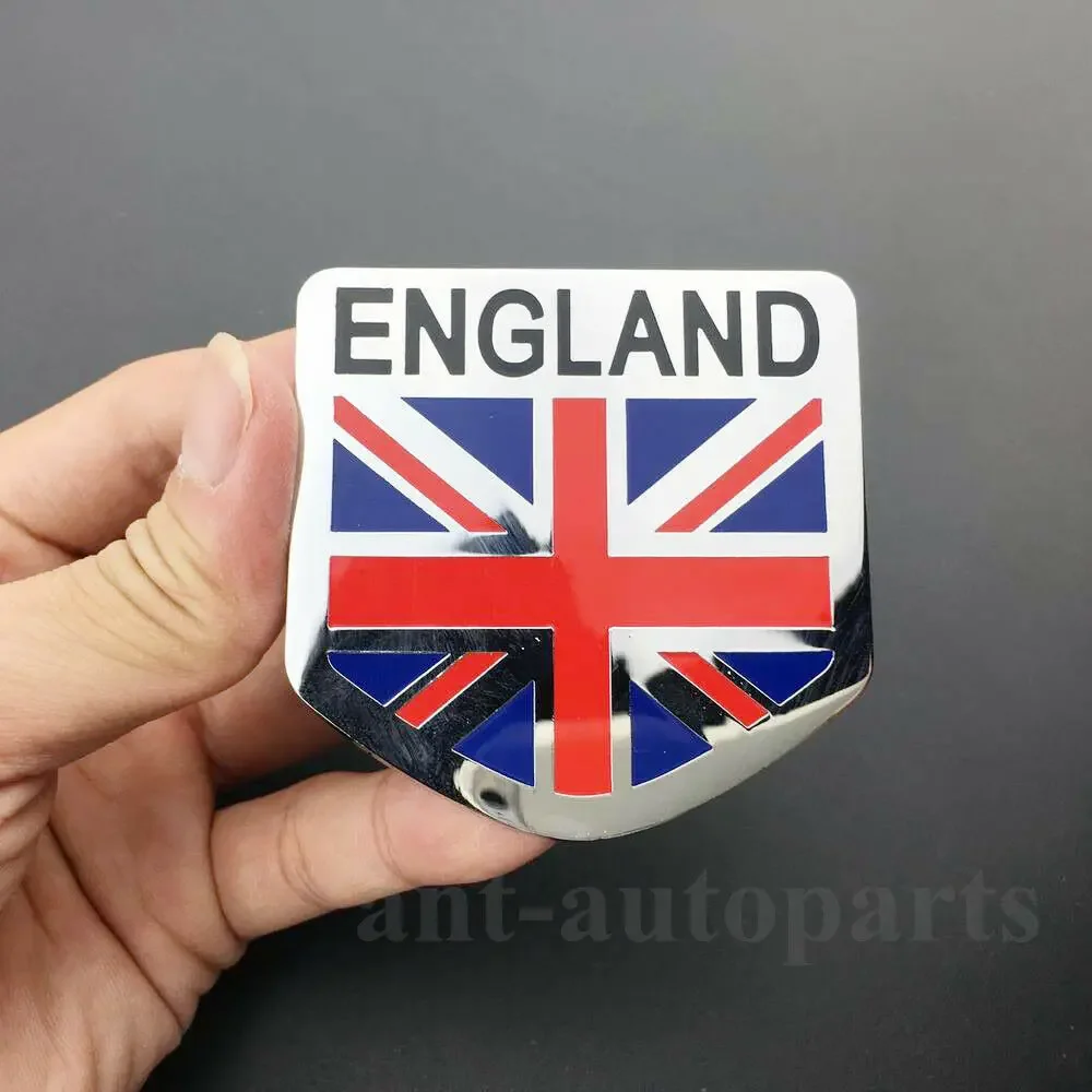 Metal Chrome UK England Flag Car Auto Front Grille Emblem Badge Decal Sticker