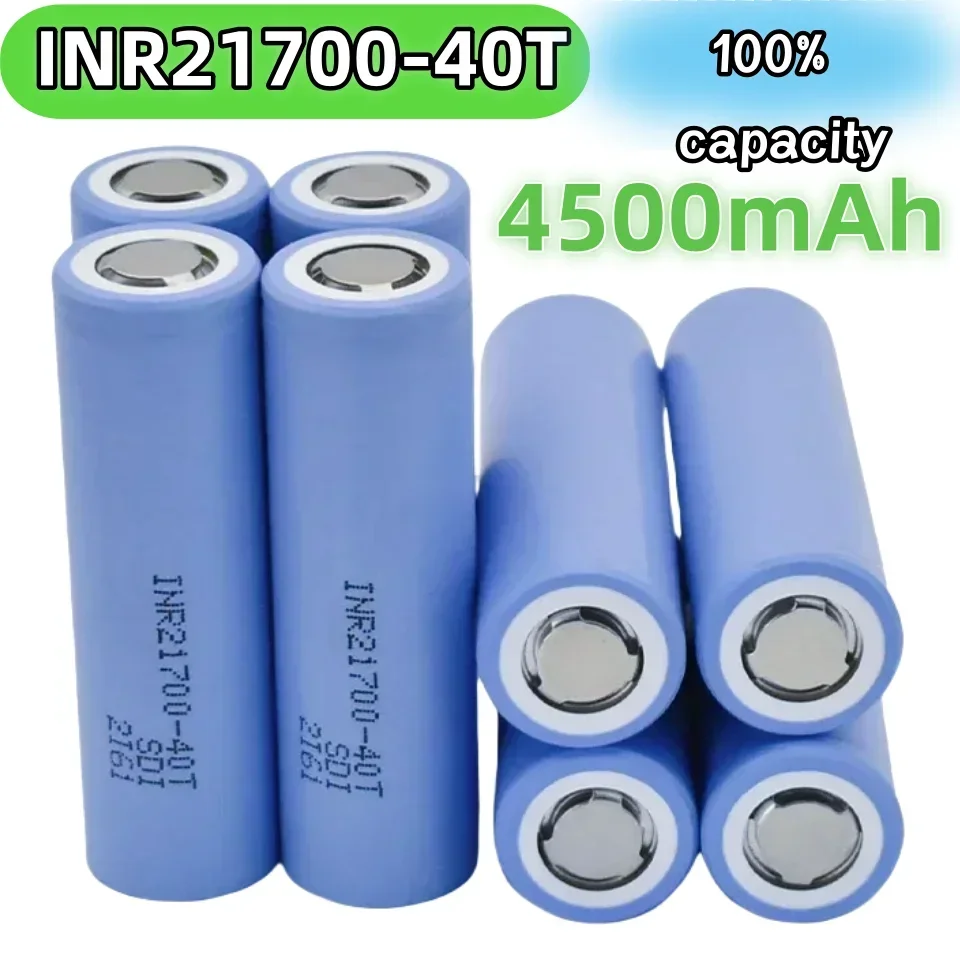 100% NEW 21700 4500mah 45A 40T 3.7V high discharge/capacity Li-ion rechargeable battery PK 30T