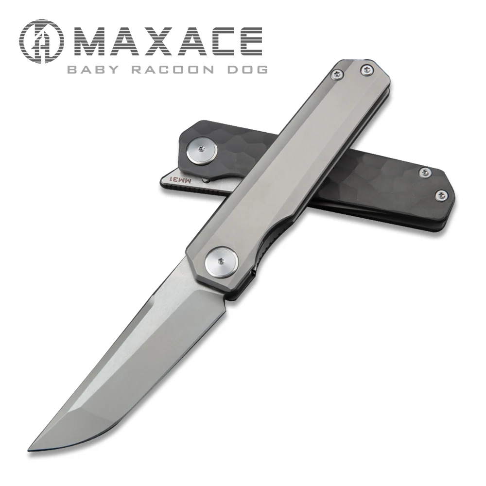 Maxace BABY RACOON DOG Folding knife pocket knife camping portable outdoor fruit knife Survival Self-defense Collection And Gift