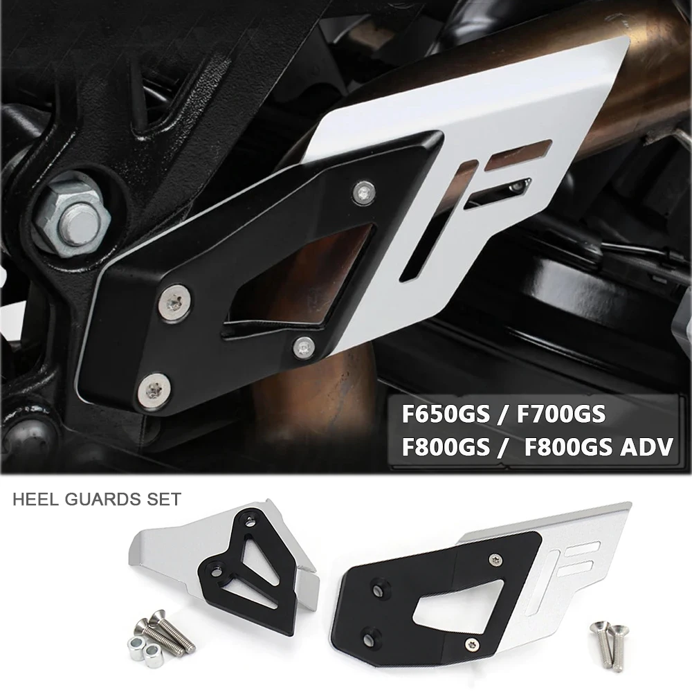 

Heel Guards Set Foot Peg Bracket Rear Frame Plate Protector For BMW F650GS F700GS F800GS Adventure ADV F 700 GS F 800 GS F650 GS