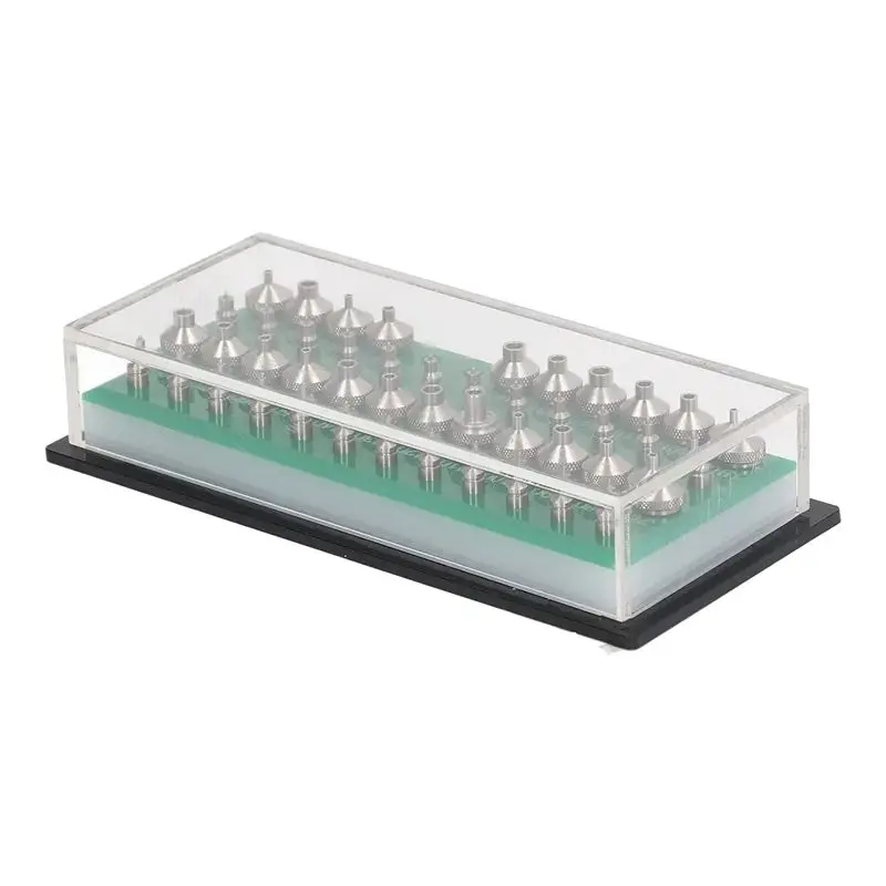 

A95D-Watch Repair Tool Watch Press Set Watch Back Case Closer Watchmaker Jewelling Tool Aluminum Alloy Green With 48Pcs Dies
