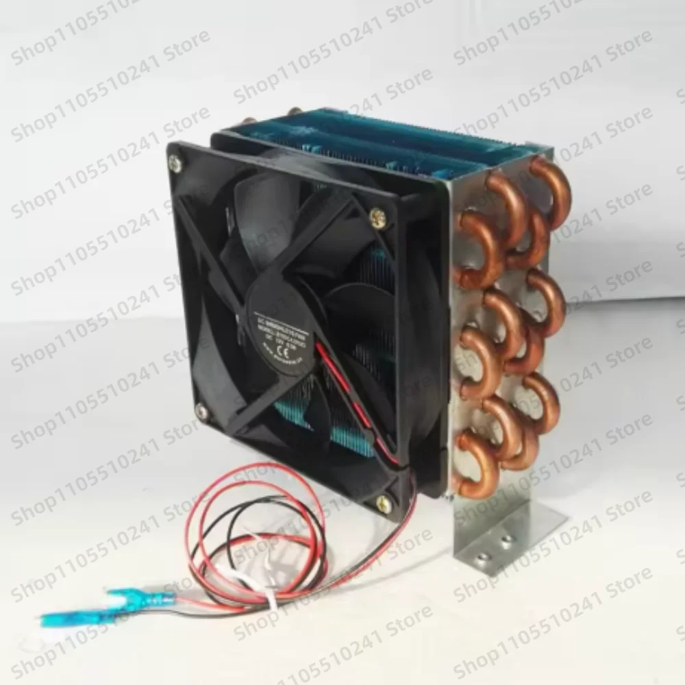 CP3X6X120 Micro Mini Condenser Air-Cooled Copper Tube Finned Radiator Evaporator with 120 Single Fan