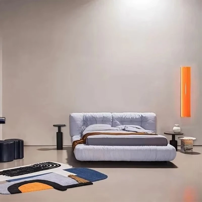 

Bedroom furniture leather elegant luxury double bed upholstered king bed