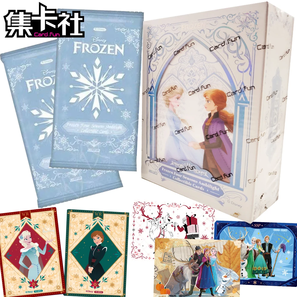 

Cardfun Genuine Frozen Collection Cards Elsa Anna Olaf Disney Classic IP Roles Leisure Autumn Time Cards Creative Theme Gifts